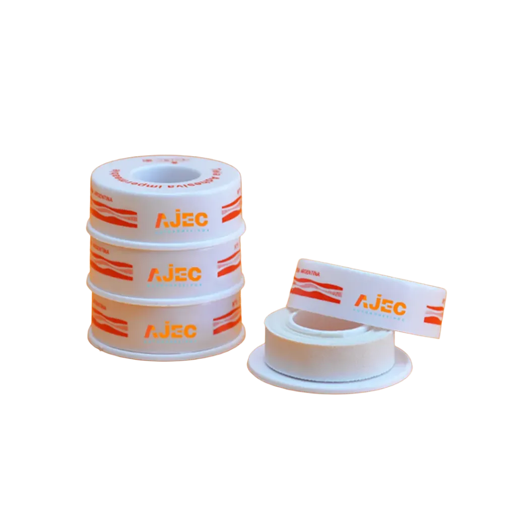 TELA ADHESIVA OXIDO DE ZINC  CARRETE Nª 6  25MM X 3,5 MTS X 12 AJEC