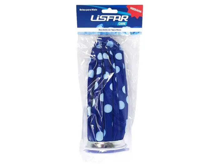 BOLSA P/HIELO FLEX C/TAPA ROSCA MEDIANA LISFAR