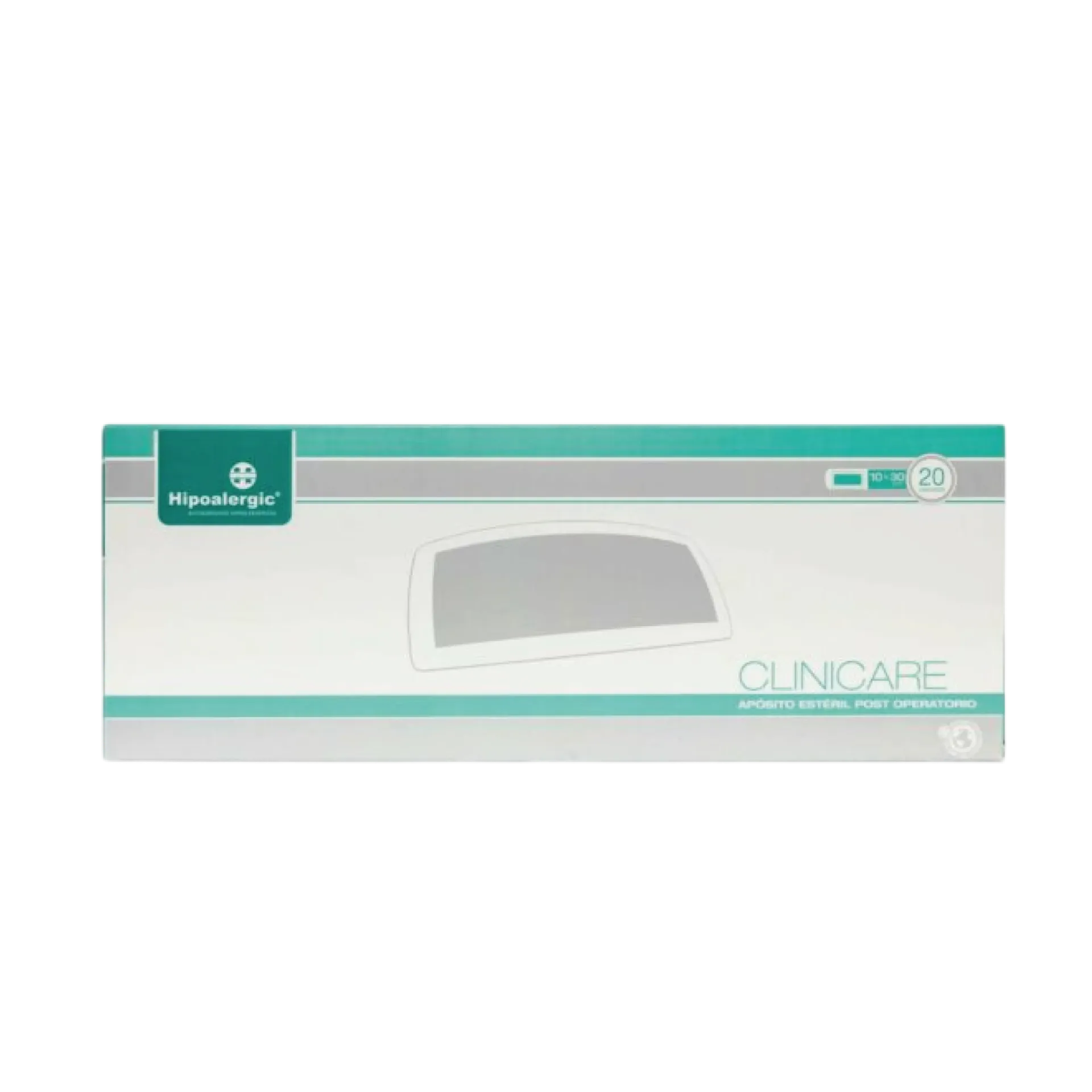 APOSITO EST. POST OPERAT. 10 CM X 30 CM X 20 UNID. CLINICARE HIPOALERGIC