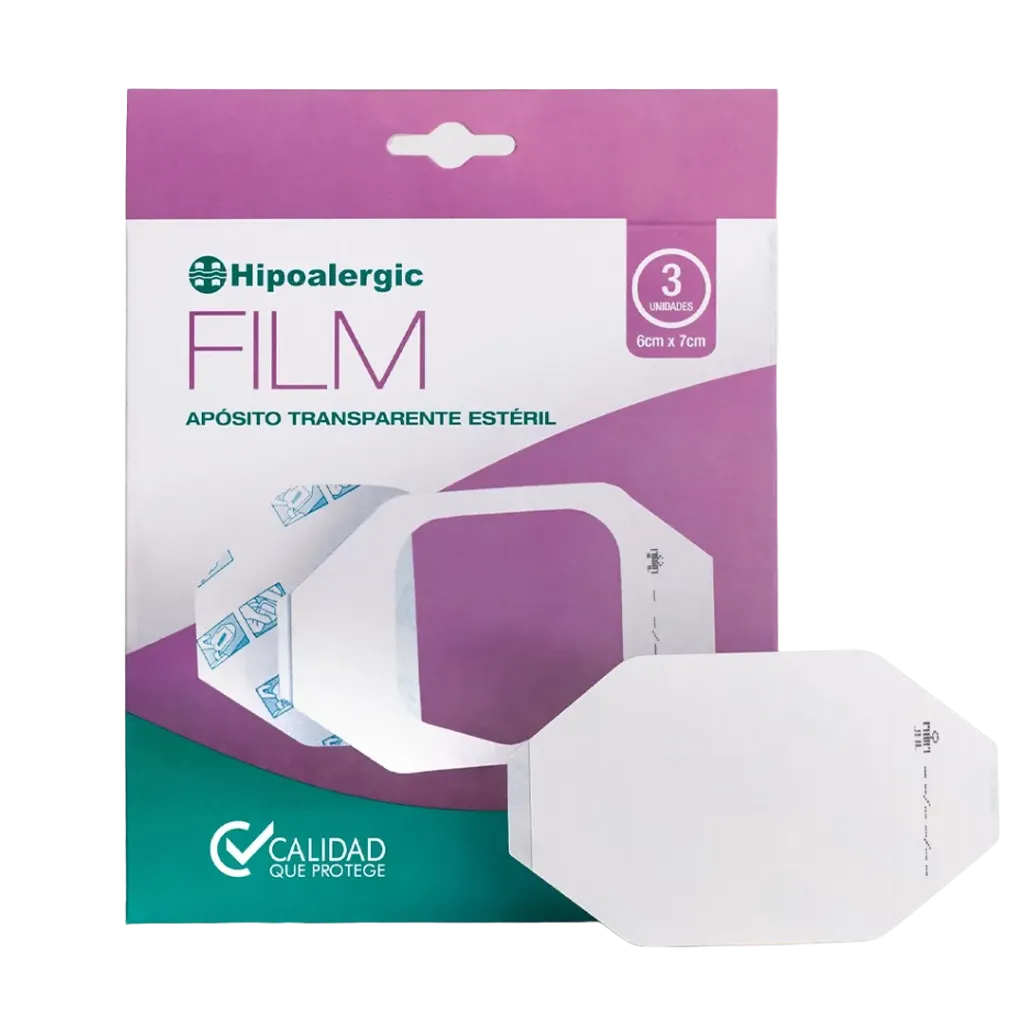 [F14000940] APOSITO TRANSP. FILM 6 x7cm CAJA X 3 UNID  HIPOALERGIC