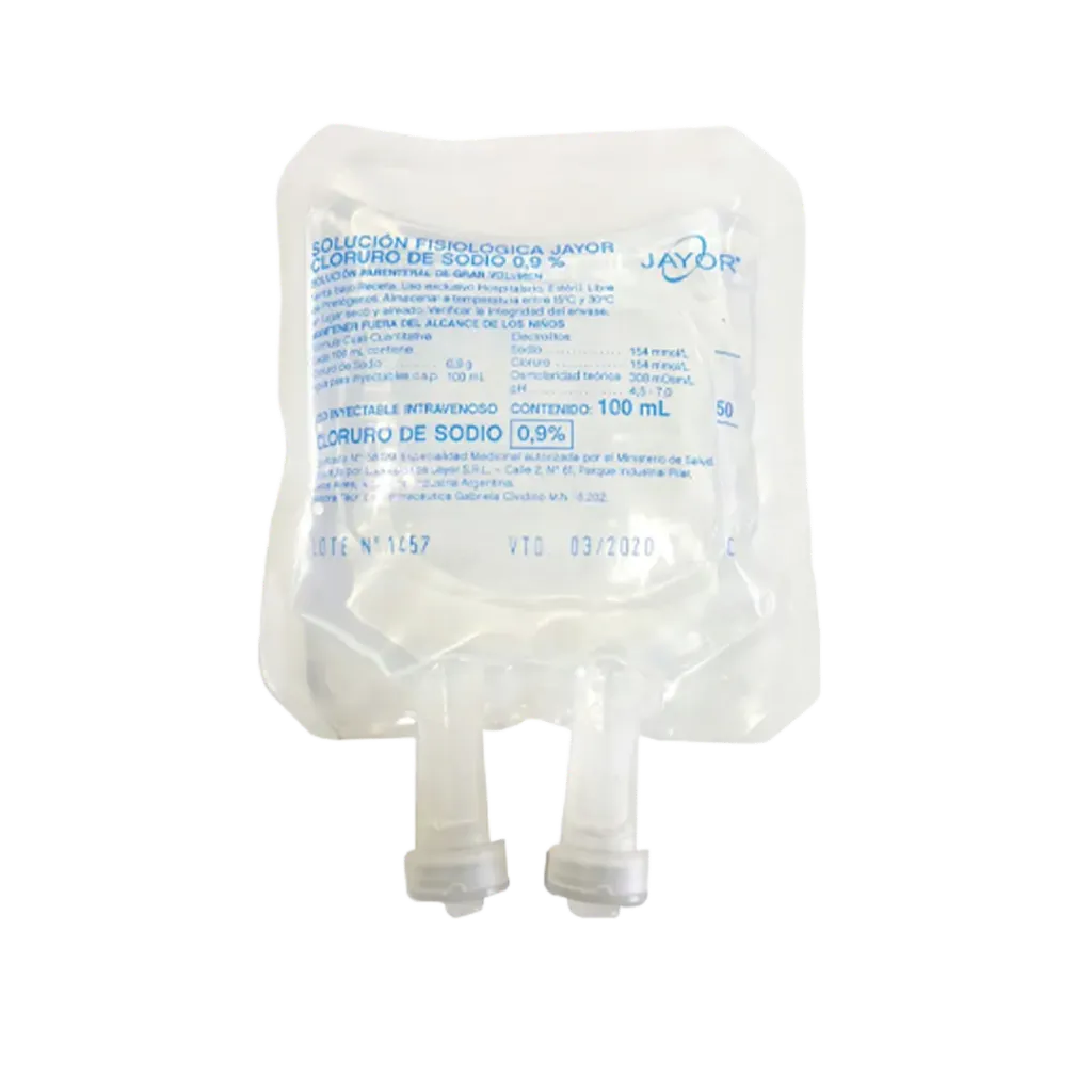 [F08025310] SOLUCION FISIOLOGICA  100ml C/B Ext x 60 JAYOR