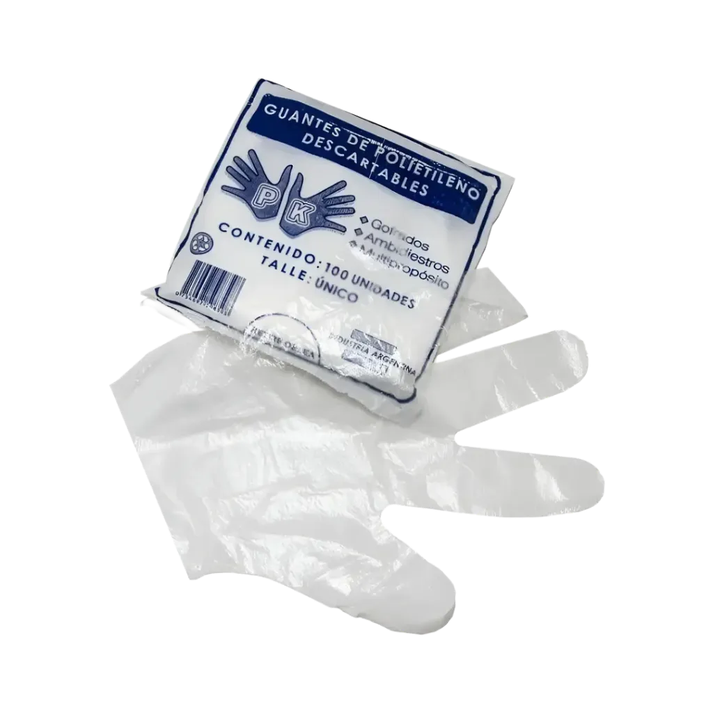 [F01025233] GUANTES POLIETILENO x100 MANOPLAS