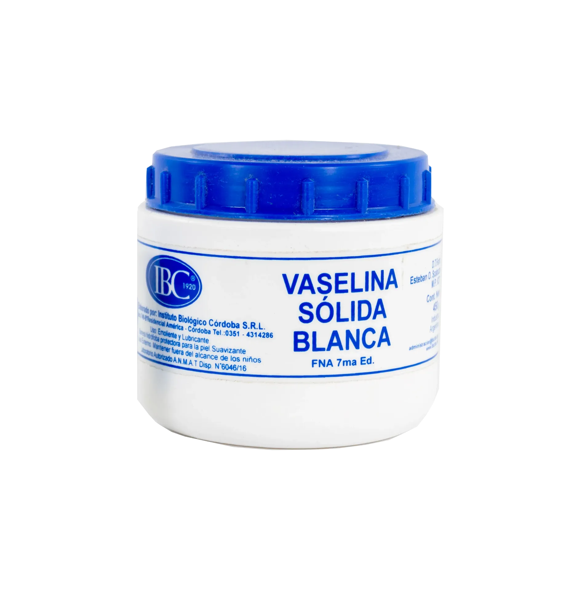 VASELINA SOLIDA x  450 grs IBC