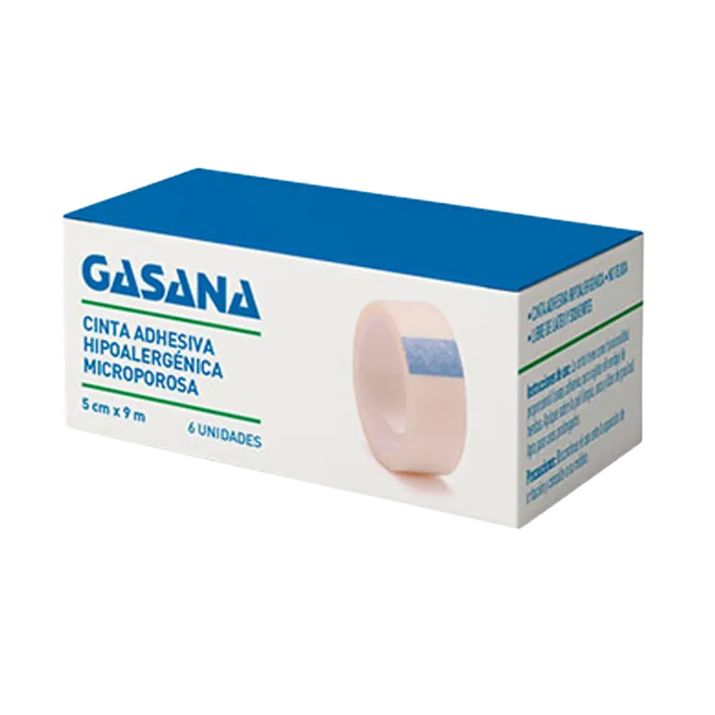 [F14001020] TELA ADHES. HIPOALERG. 5,00cm x 9m x 6U S/RAC GASANA (8150)