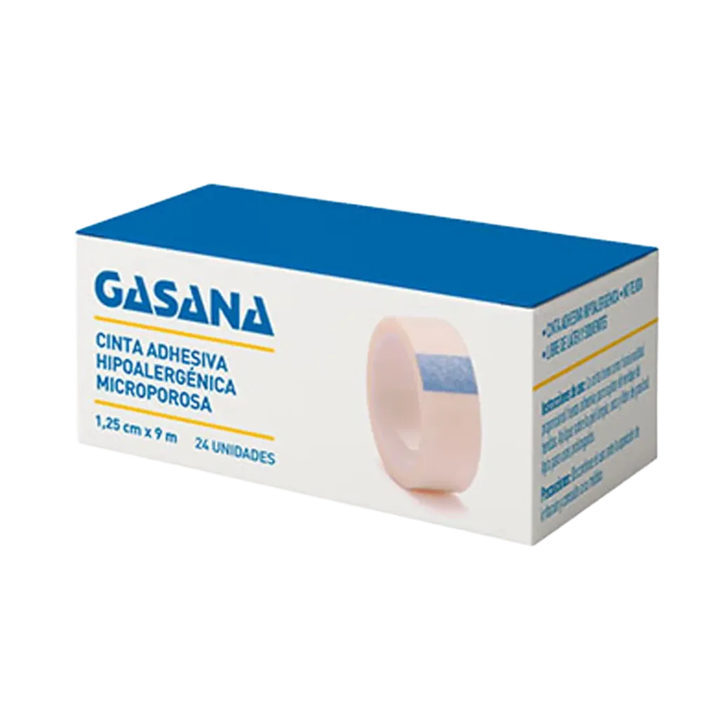 [F14001021] TELA ADHES. HIPOALERG. 1,25 cm x 9m x 24U S/RAC GASANA (8112)