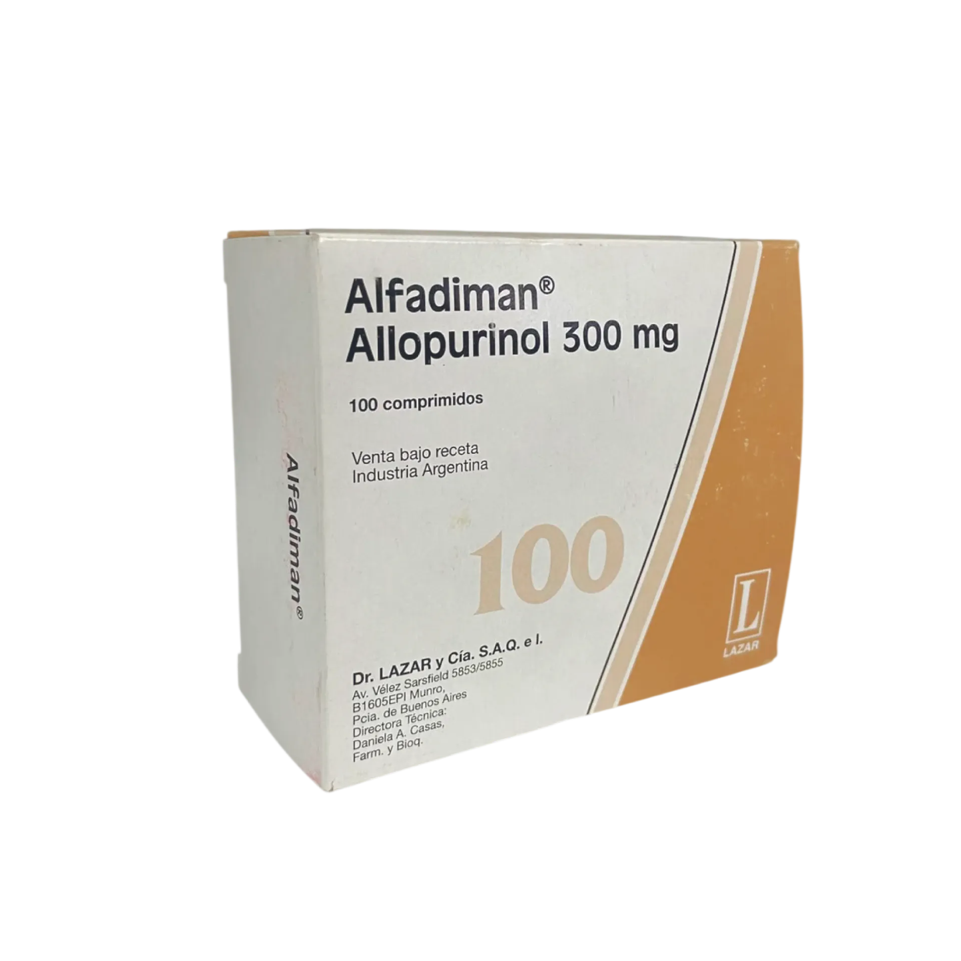 [F08024823] ALLOPURINOL 300 MG X 100 COMP. (10BL) LAZAR