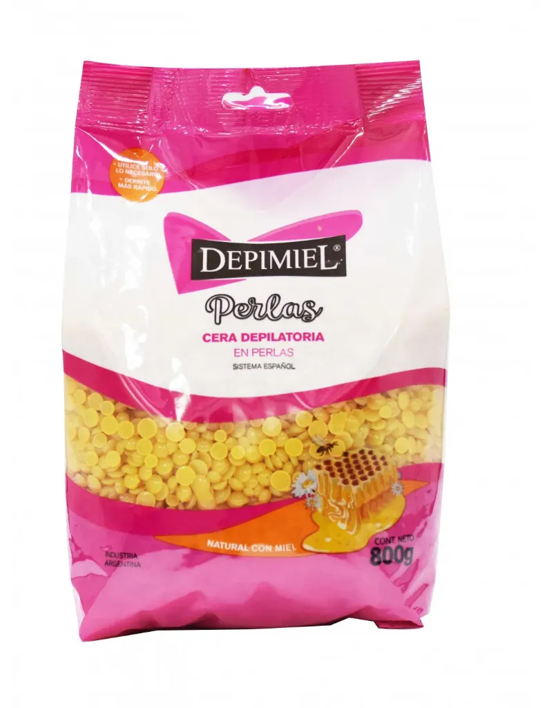 [F04027716] CERA EN PERLAS NATURAL 800GR DEPIMIEL (1-118)
