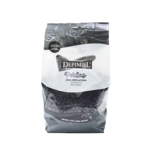 [F04027715] CERA EN PERLAS NEGRA 400GR DEPIMIEL (1-133)