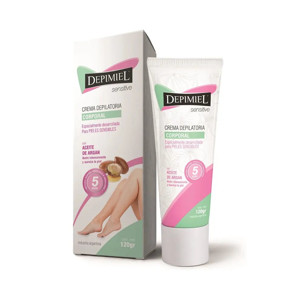 [F04027596] CREMA DEPILATORIA PARA EL CUERPO SENSITIVE 120GR DEPIMIEL (1-372)