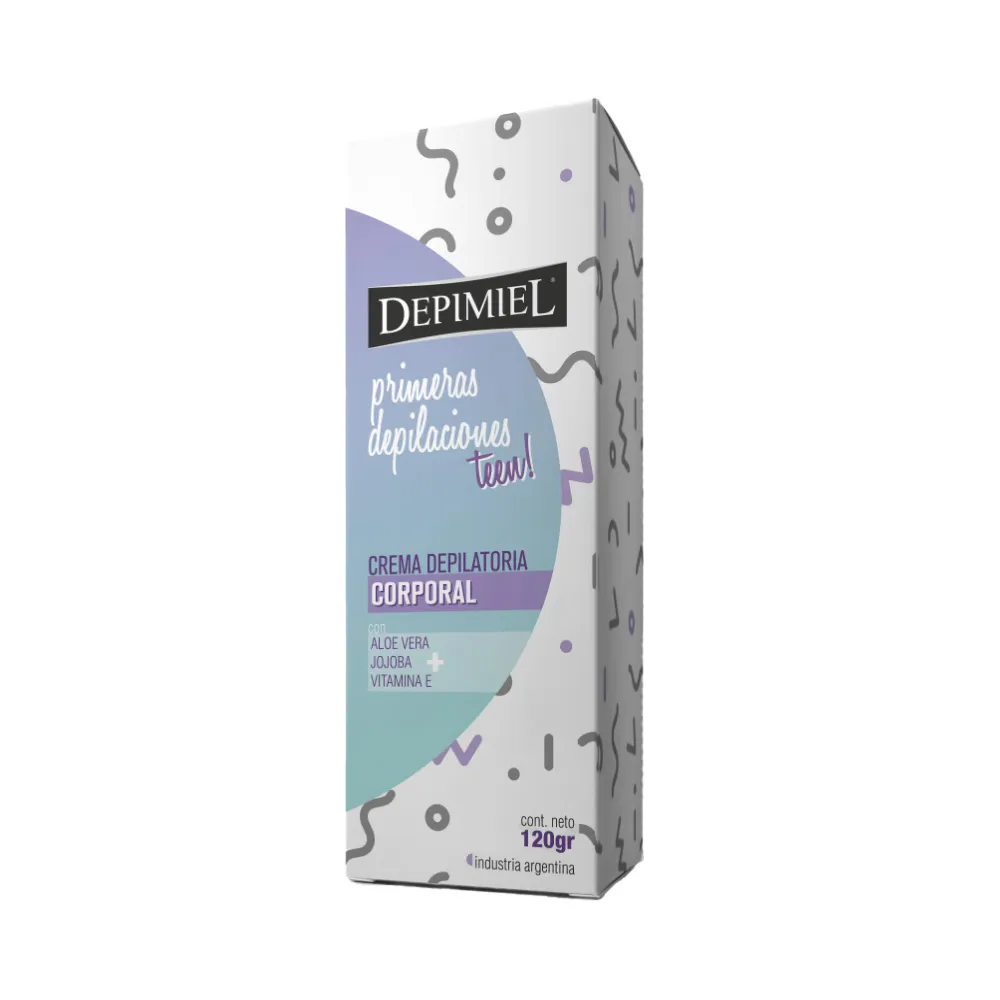 [F04027602] CREMA DEPILATORIA PARA EL CUERPO TEEN 120GR DEPIMIEL (1-392)