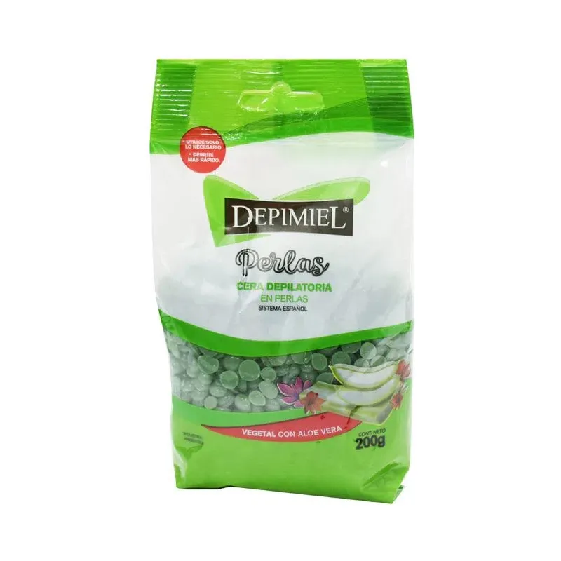 [F04027580] CERA EN PERLAS VEGETAL C/ ALOE VERA 200GR DEPIMIEL (1-122)