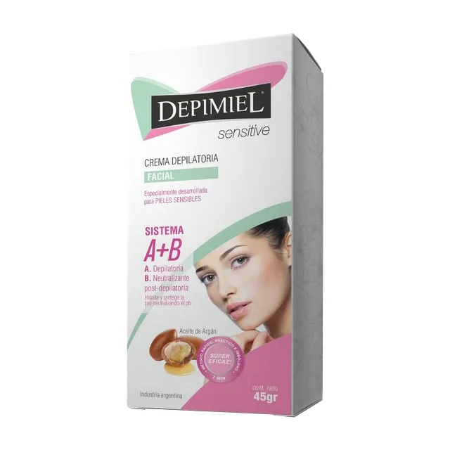 [F04028474] CREMA DEPILATORIA PARA EL ROSTRO (A+B) 45GR DEPIMIEL (1-394)