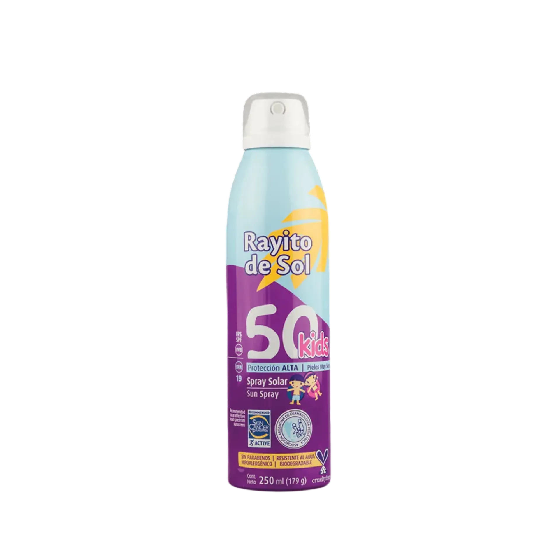 [F04027620] RAYITO DE SOL AEROSOL SOLAR KIDS FPS 50 X 250 ML (10813)