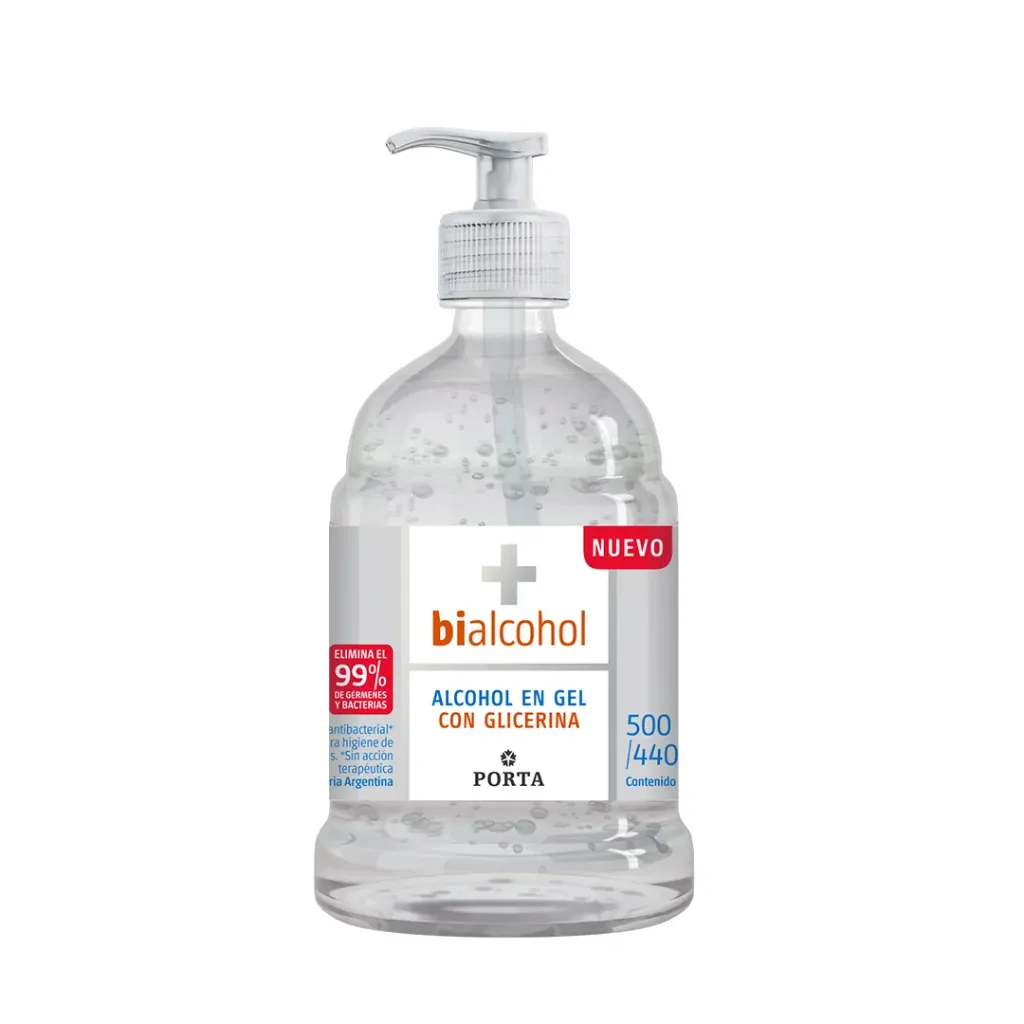 [F03022942] ALCOHOL GEL  500ml C/ VALV DOSIF BIALCOHOL PORTA