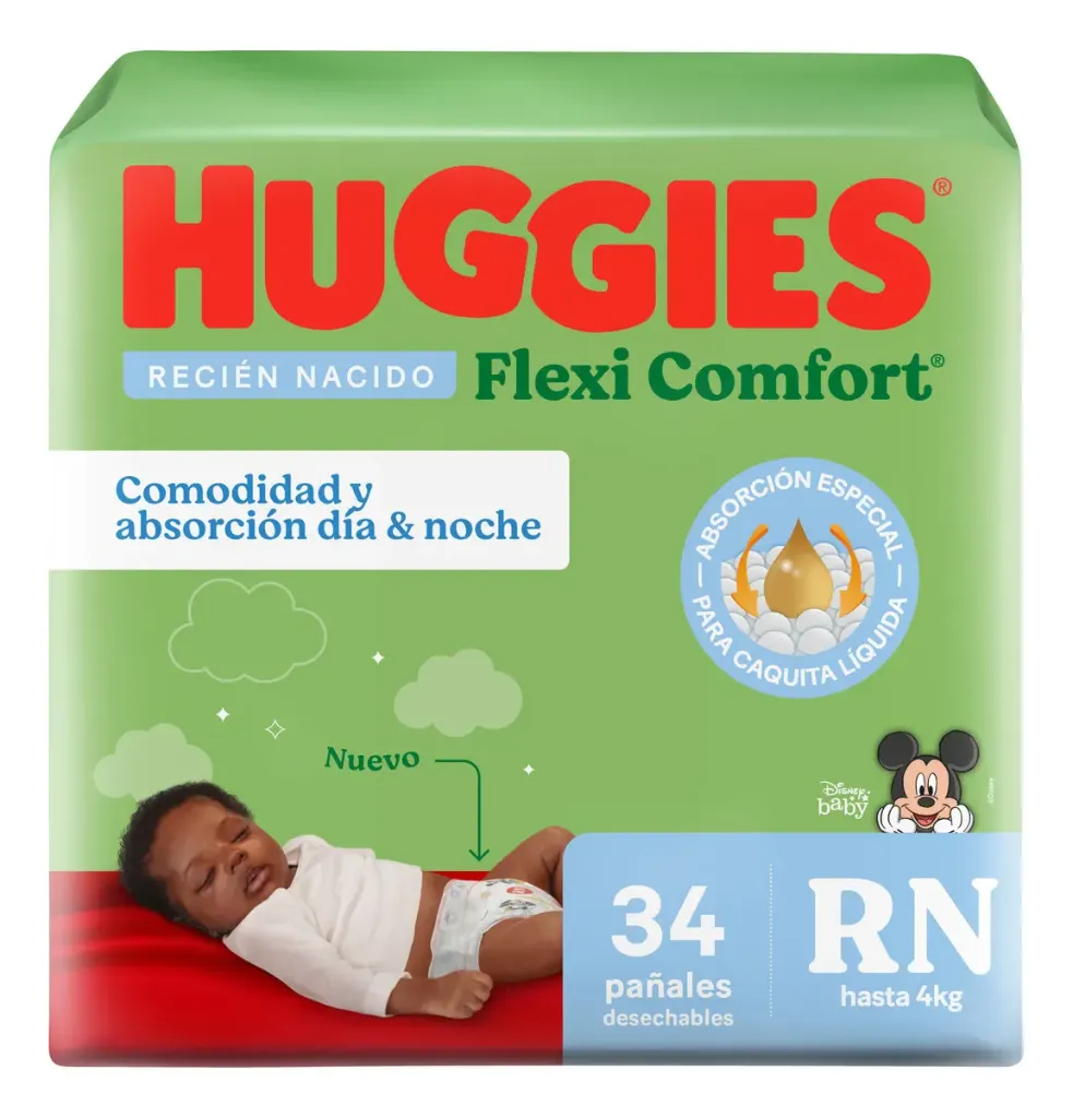[F04028626] PAÑAL BEBE RN X 30 FLEXI COMF HUGGIES