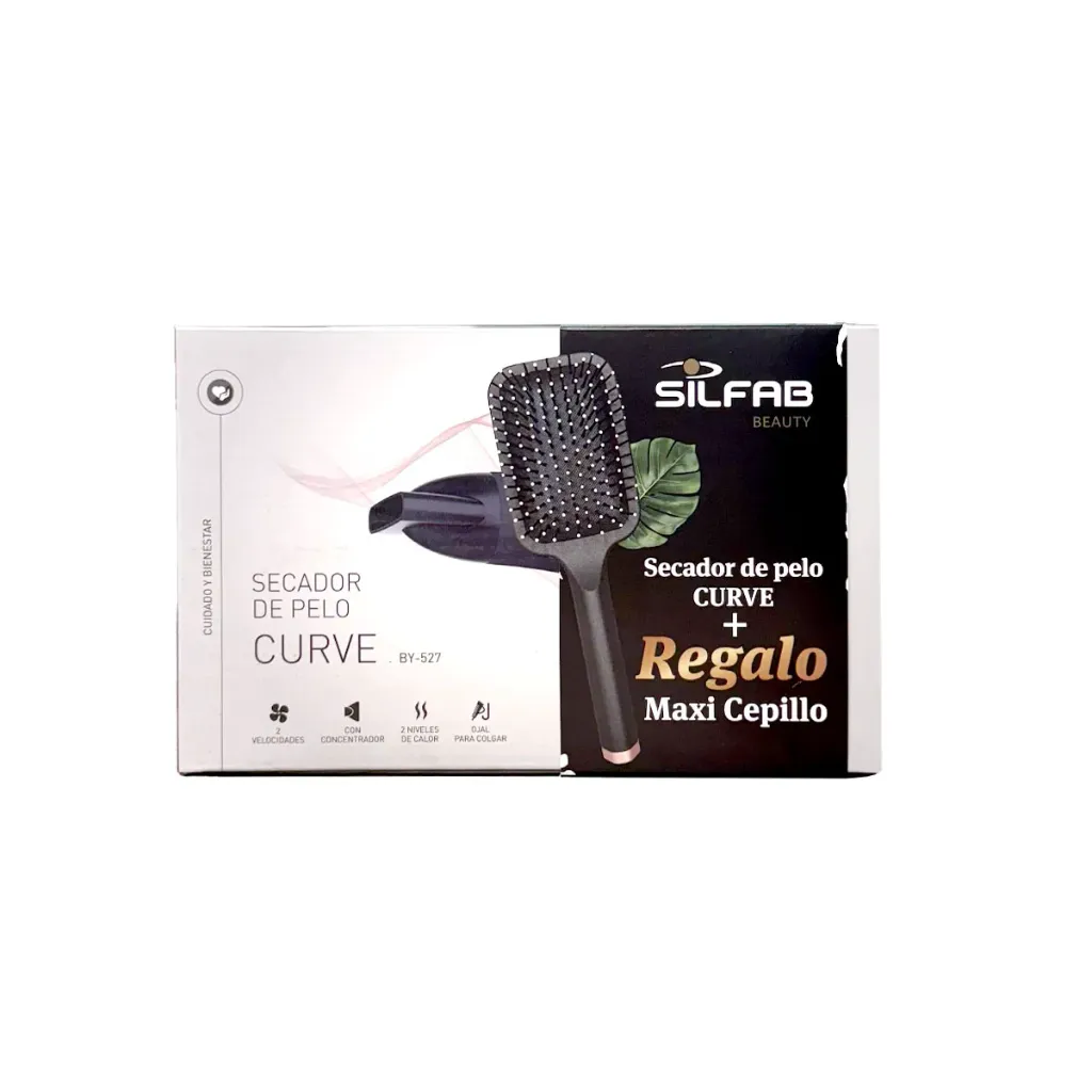 COMBO BEAUTY 12 (Secador BY-527 +Cepillo obsequio) SILFAB