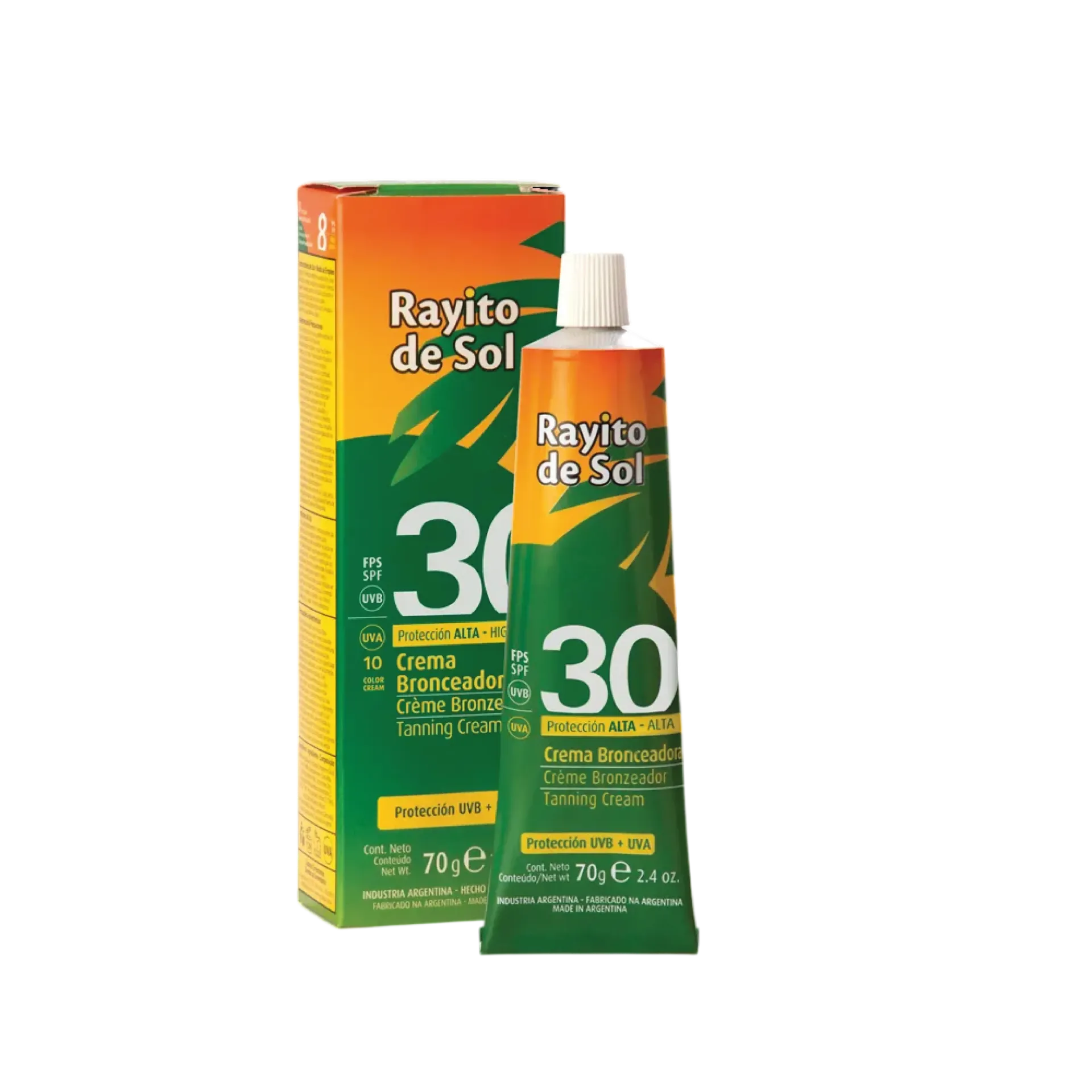 [F04025375] RAYITO DE SOL CREMA BRONCEADORA FPS 30  X 70 GR8(10108)
