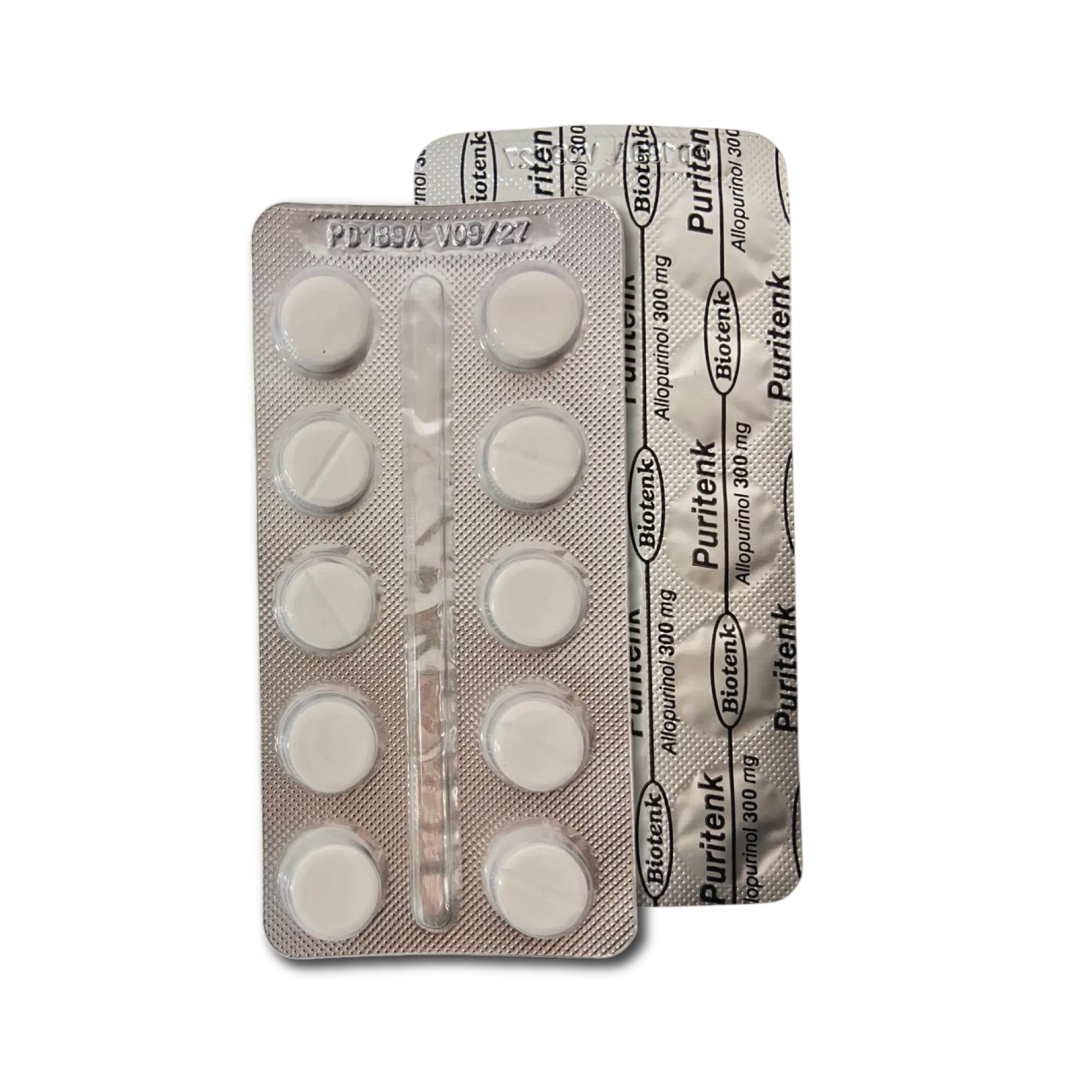 [F08024381] ALLOPURINOL 300 MG X 10 COMPR.BIOTENK