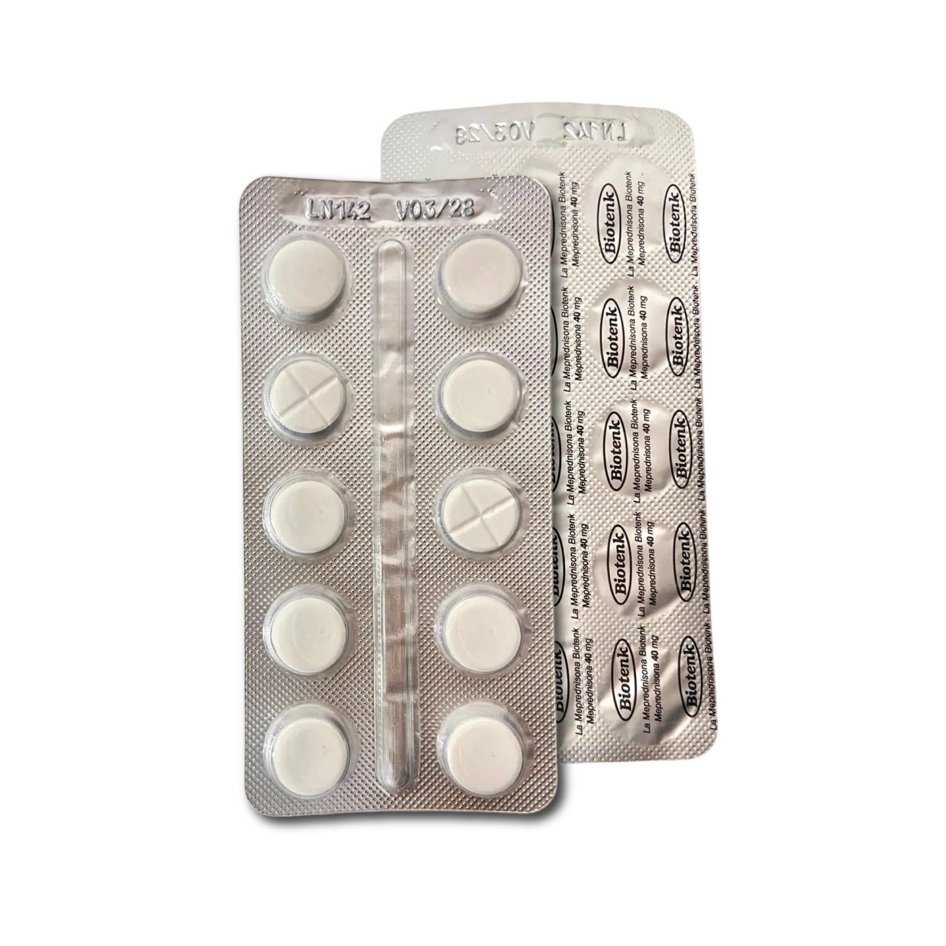 MEPREDNISONA 40 MG X 10 COMP. BIOTENK