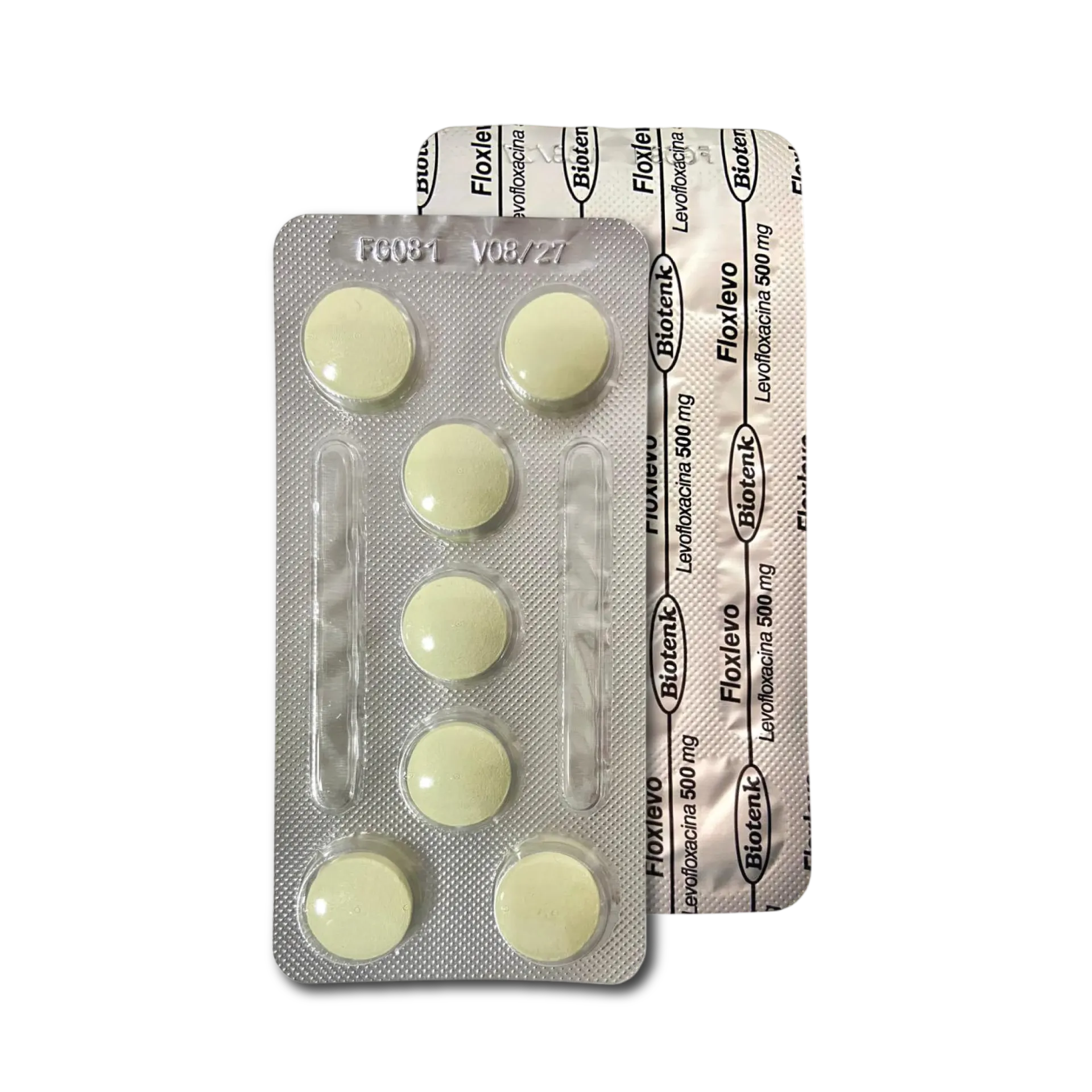 [F08025384] LEVOFLOXACINA 500 MG X  7 COMP. BIOTENK