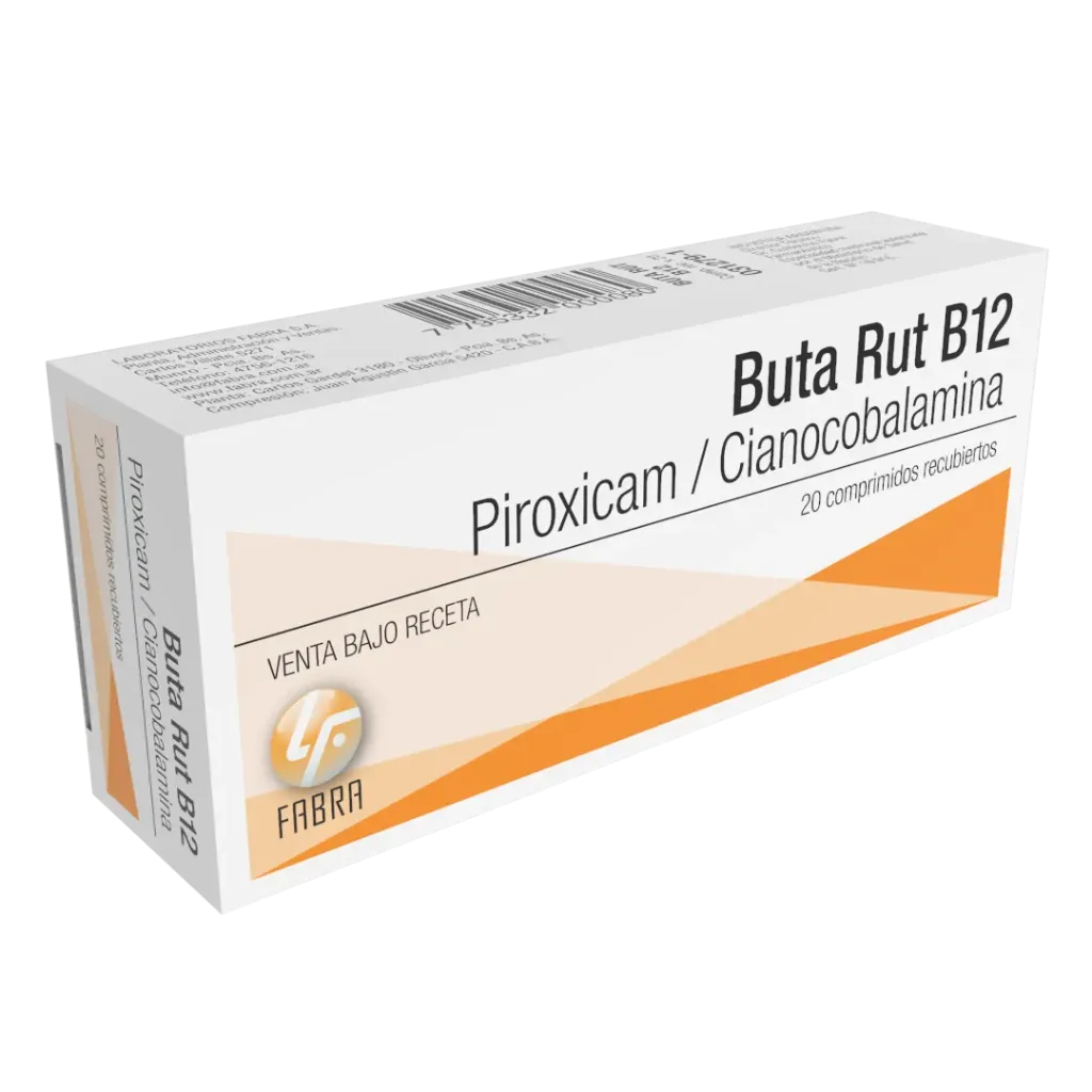 [F08024728] PIROXICAM + VIT. B12 (BUTA RUT B12) X 10 COMP FABRA