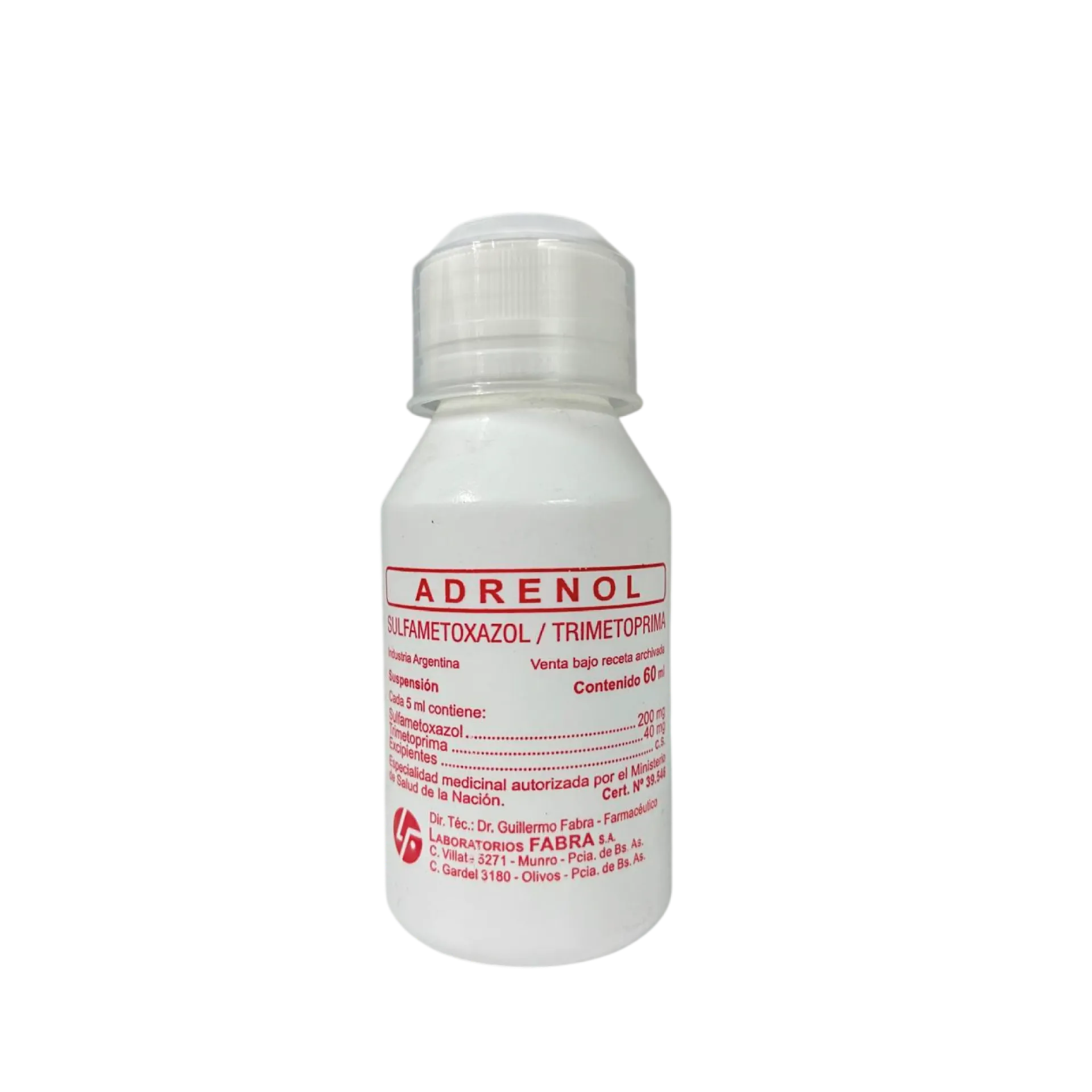 [F08024059] SULFAMETOXAZOL+TRIM  60 ML JBE  FABRA