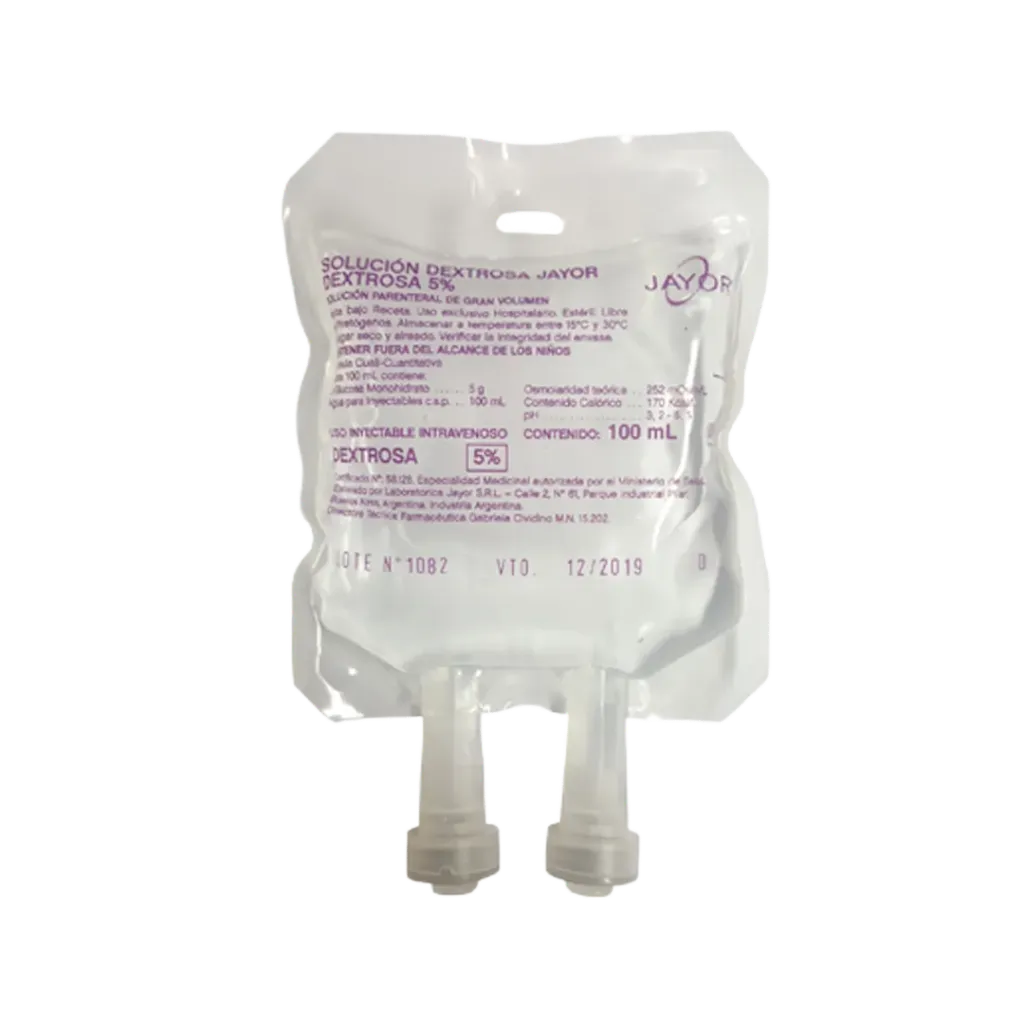 [F08025141] SOLUCION DEXTROSA  5% 100ml Caja x 60 JAYOR