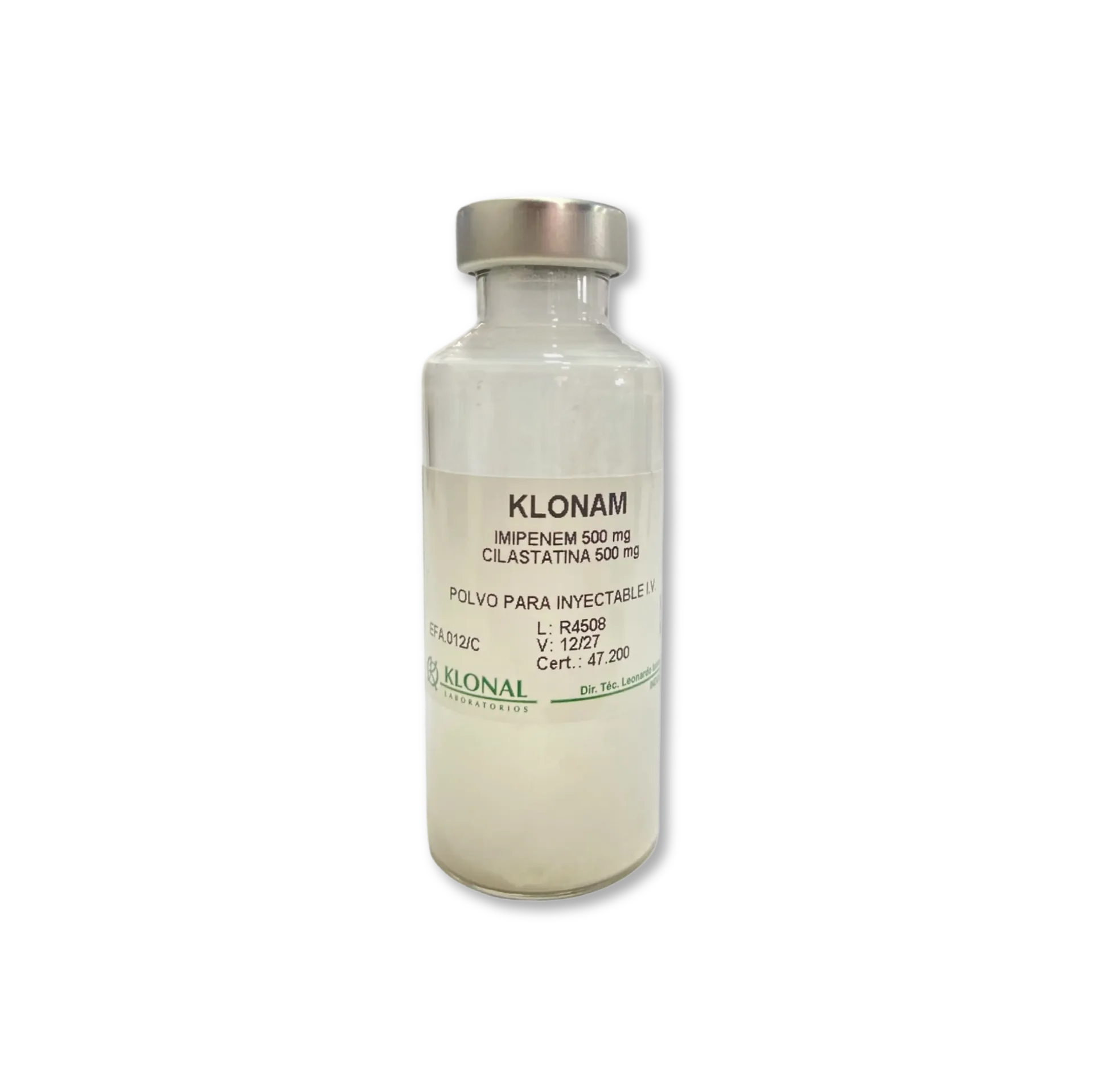 [F08024441] IMIPENEM+CILASTATIN 500 MG IV FCO AMP KLONAL
