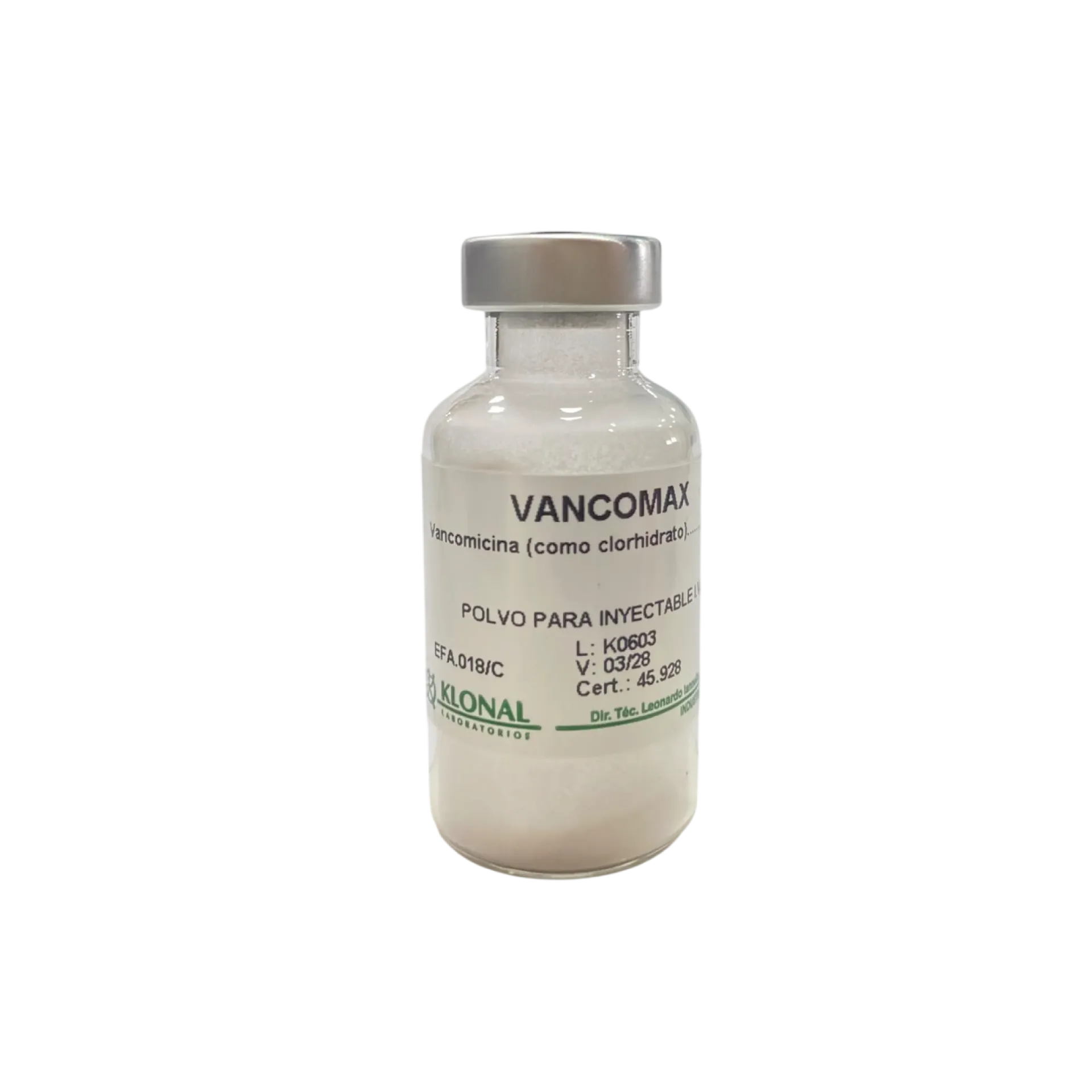 [F08024769] VANCOMICINA 1 GR X 1  FCO AMP. KLONAL