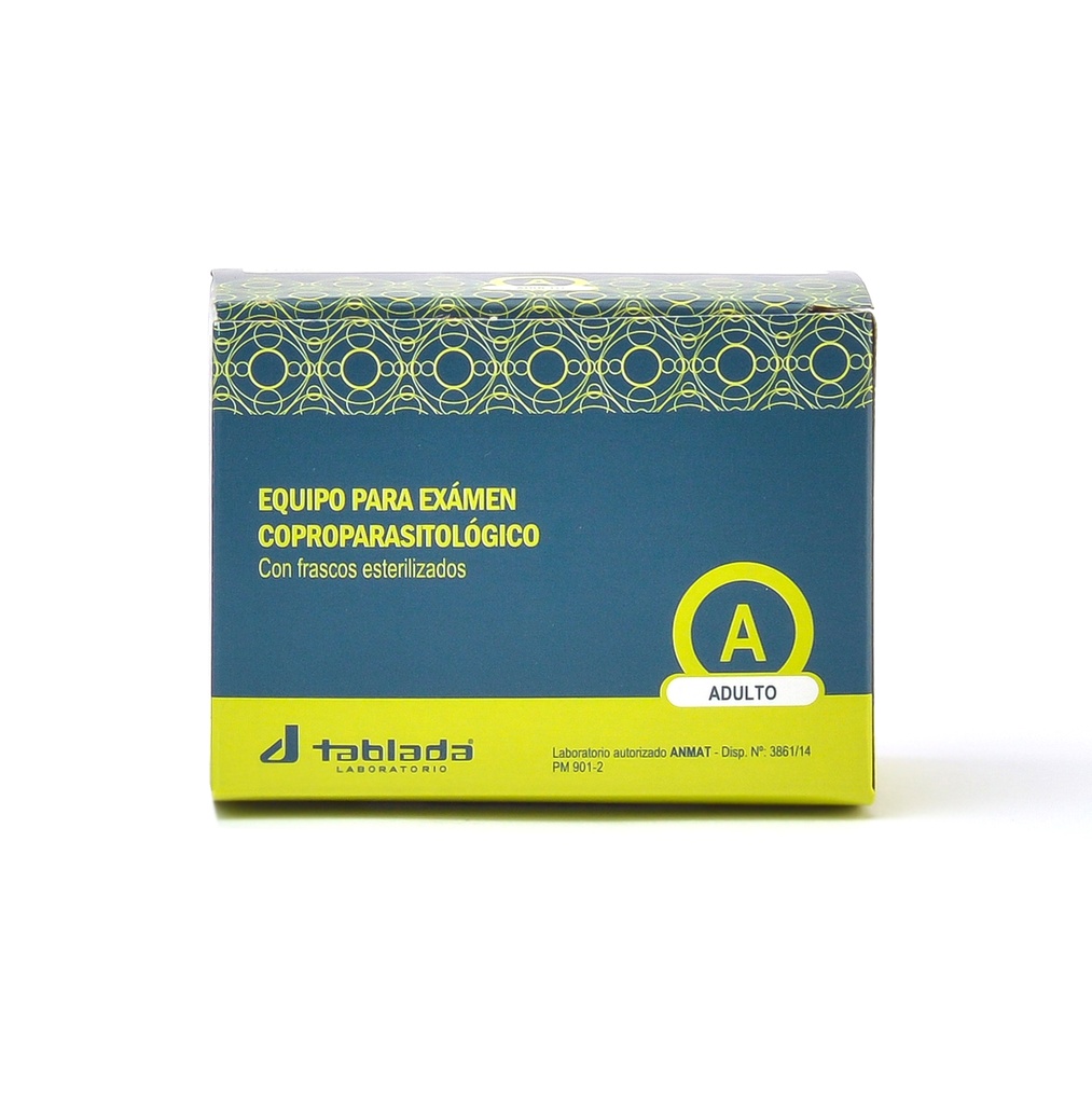 EQUIPO COPROPARASITOLOGICO ADULTO CON FCO ESTERIL TABLADA