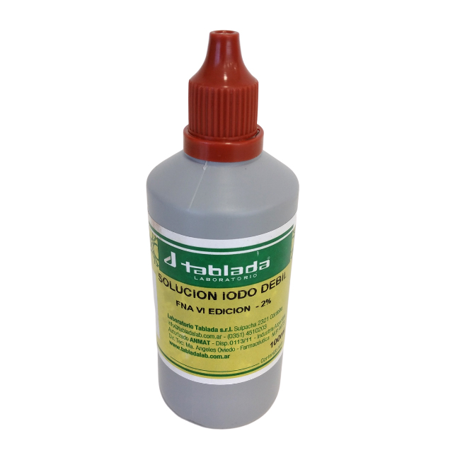 TINTURA DE IODO DEBIL x  100ml TABLADA GOTERO