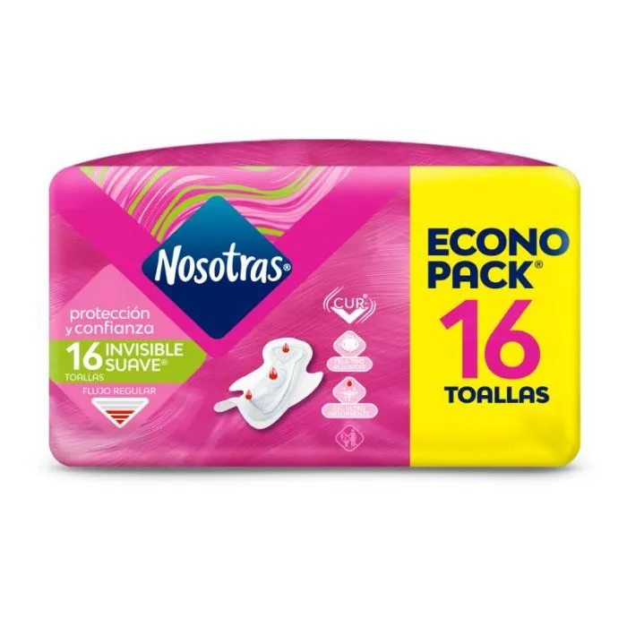 TOALLAS NOSOTRAS INVISIBLE CUR V C/CALE X 16 (110283)(010069)