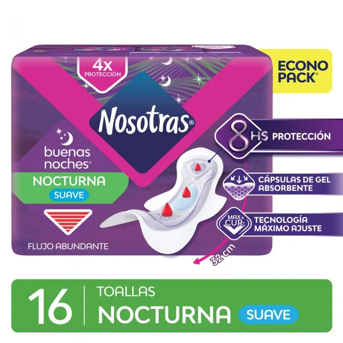 [F04028547] TOALLAS NOSOTRAS BN TELA CURMAX X 16 (110263)(010105)
