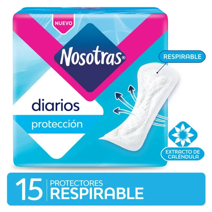 PROTECTOR DIARIO NOSOTRAS RESPIRABLE C/ALOE X 15 (106111)(011411)