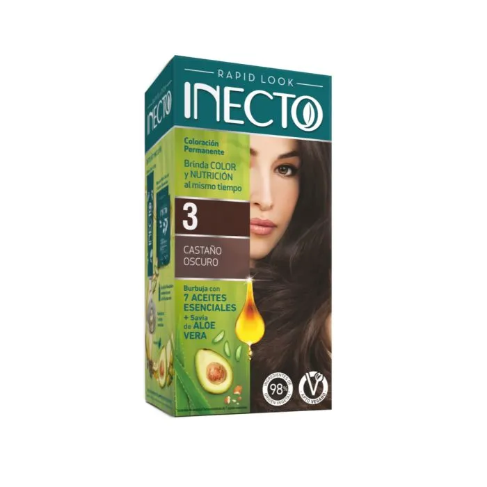 [F04028471] TINTURA RAPID KIT CASTAÑO OSCURO Nª 3 INECTO (011771)
