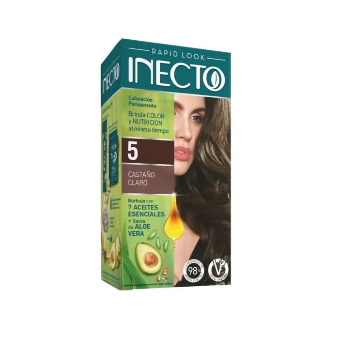 [F04028475] TINTURA RAPID KIT CASTAÑO CLARO Nª 5 INECTO (011775)
