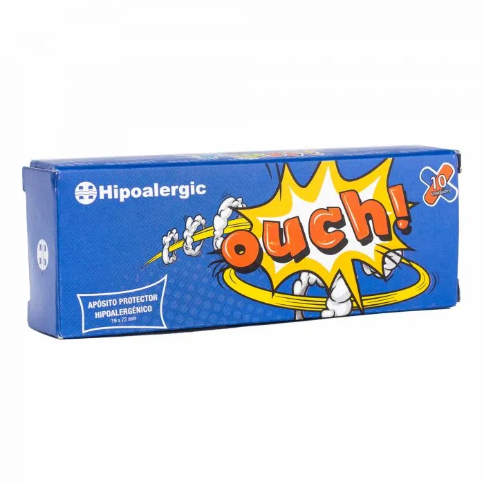 [F04027814] APOSITO PROTECTORES PLASTICO VERSION OUCH! CAJA X 10 UNIDADES HIPOALERGIC