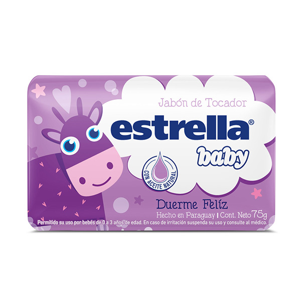 [F04027057] JABON TOCADOR DUERME FELIZ 75gr ESTRELLA
