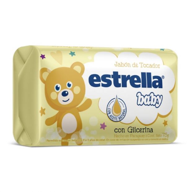 JABON TOCADOR - GLICERINA 75gr - ESTRELLA