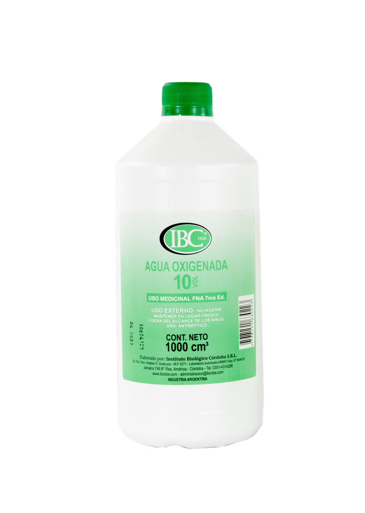 [F03023115] AGUA OXIGENADA 10 VOL  x 1000ml IBC
