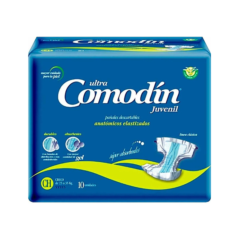 [F04026119] PAÑAL ADULTO JUVENIL ANATOMICO CHICO x 10 COMODIN