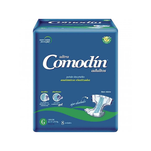 [F04025920] PAÑAL ADULTO ANATOMICO G  x 8 COMODIN (121131)