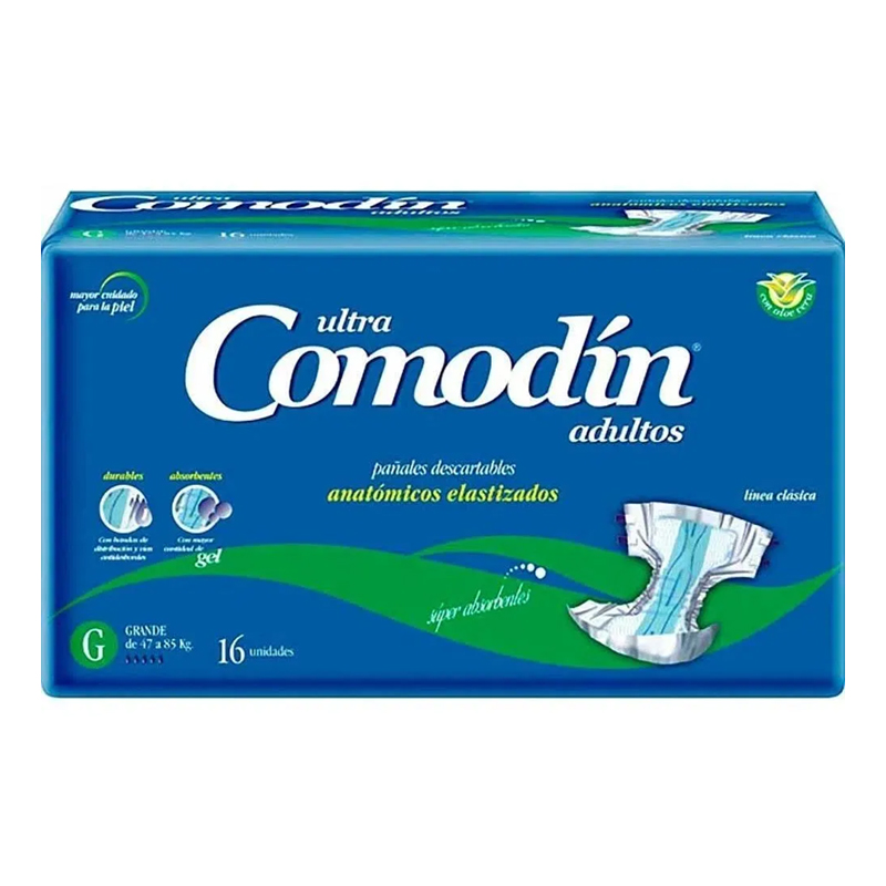 [F04026232] PAÑAL ADULTO ANATOMICO G  x 16 COMODIN (121132)