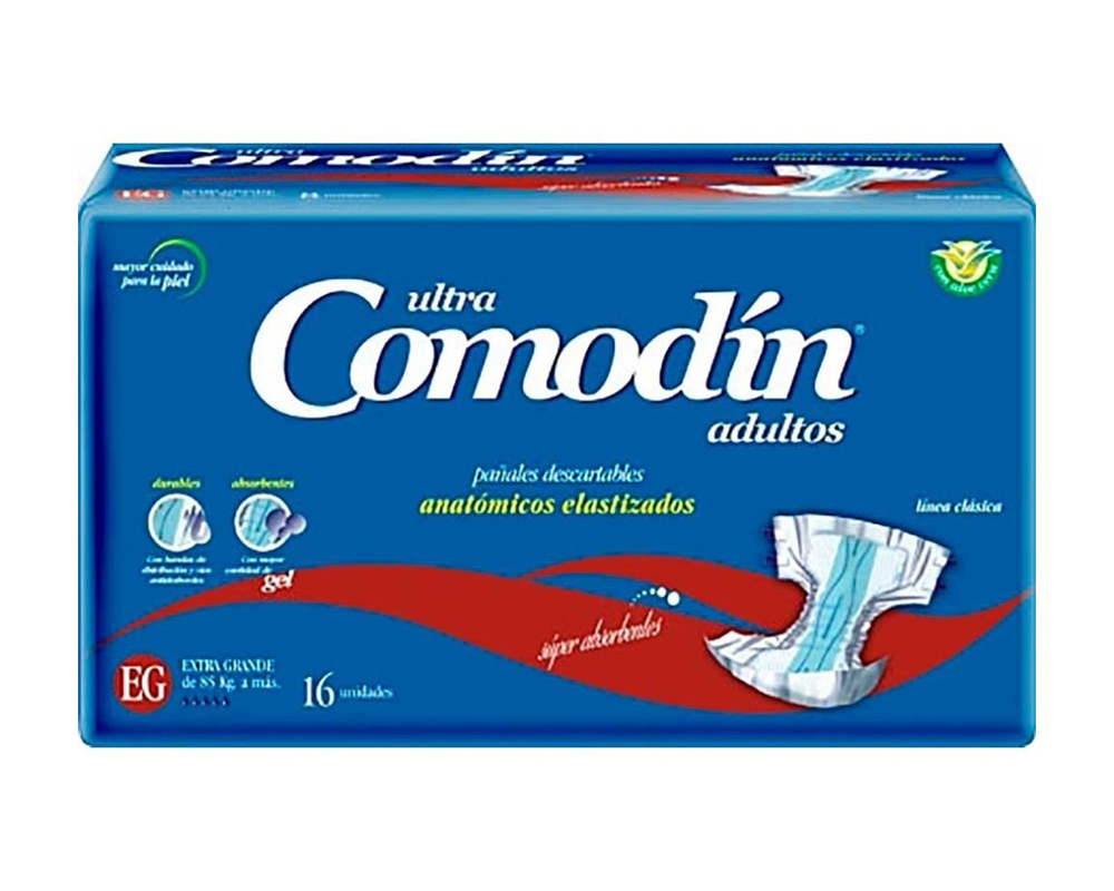 [F04026233] PAÑAL ADULTO ANATOMICO XG  x 16 COMODIN (121142)