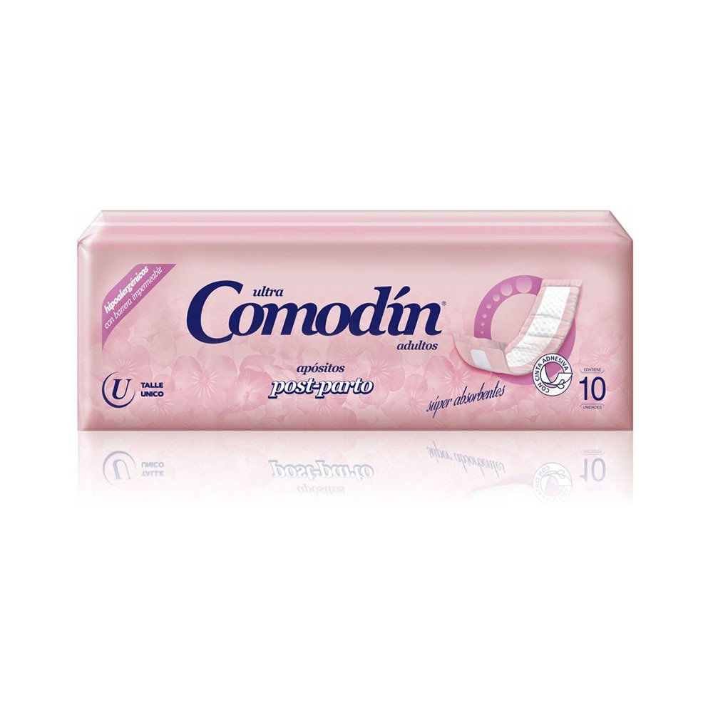 [F04026958] APOSITO POST PARTO x 10 COMODIN (CON CINTA ADHESIVA)