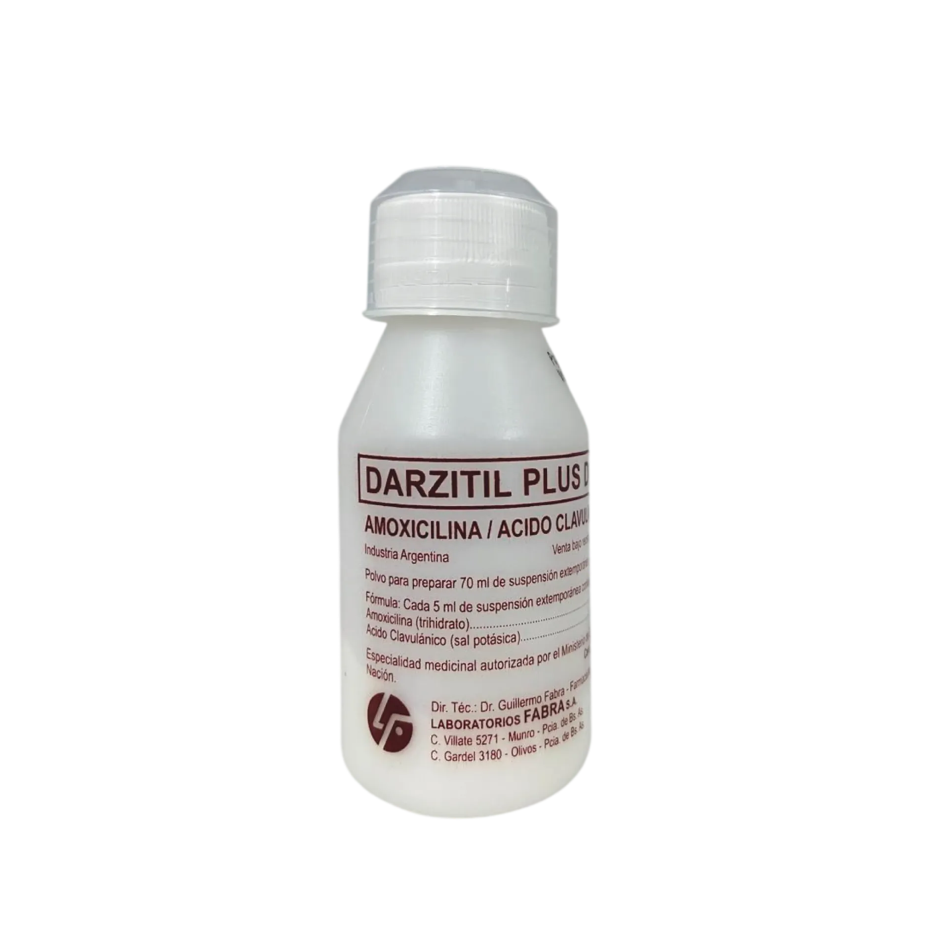 [F08025378] AMOXICILINA+CLAVUL. 400 X 70 ML.  FABRA