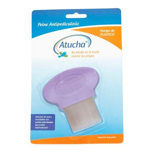[F04026963] PEINE ANTIPEDICULOSIS MANGO PLASTICO FINO ATUCHA (170002)