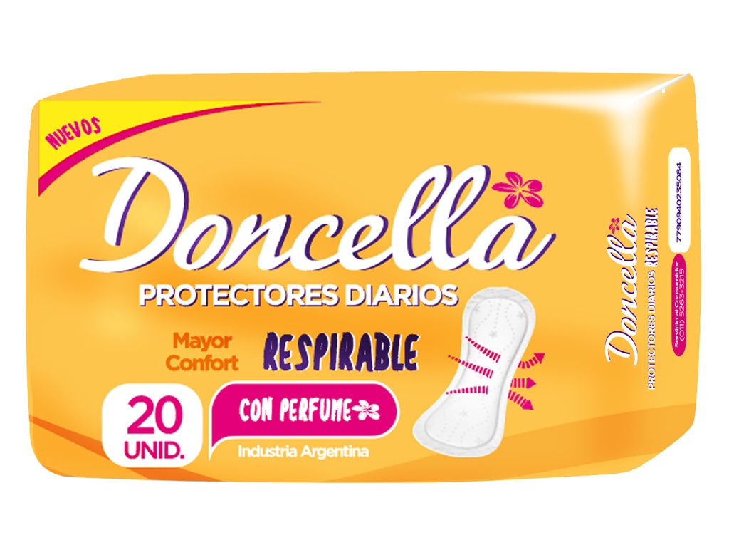 [F04026088] PROTECTOR DIARIO DONCELLA RESPIRABLES C/DES.x20 (23401) AMAR