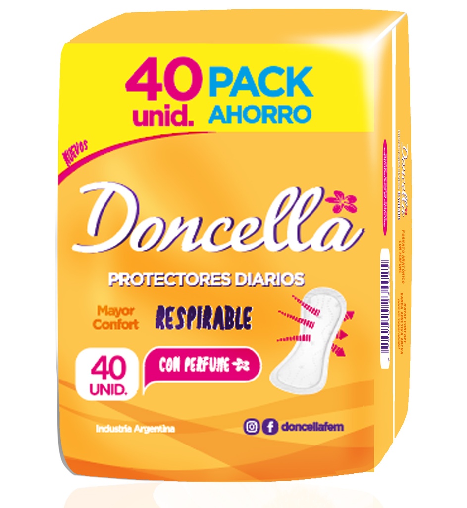 [F04026089] PROTECTOR DIARIO DONCELLA RESPIRABLES C/DES.x40 (23403) AMAR