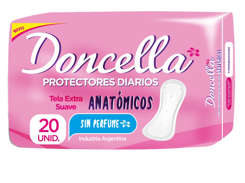[F04026086] PROTECTOR DIARIO DONCELLA ANATOMICOS S/DES.x20 (23500) ROSAD